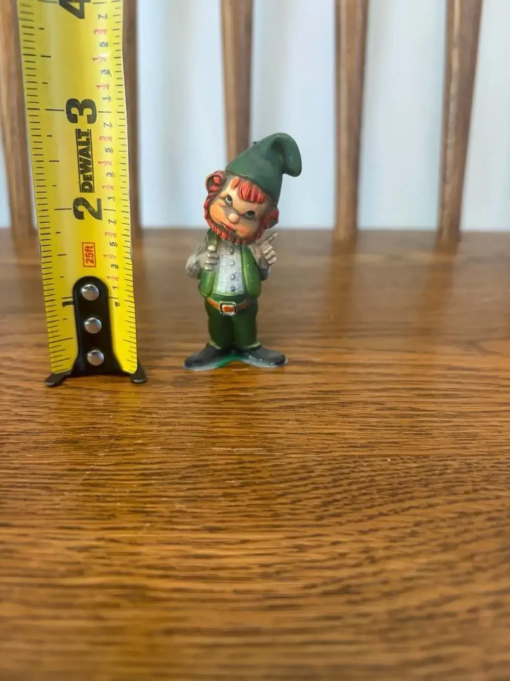 Vintage Hand Painted Leprechaun Gnome Figurine Japan